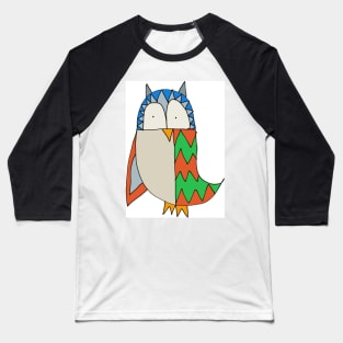 Folk style bird Baseball T-Shirt